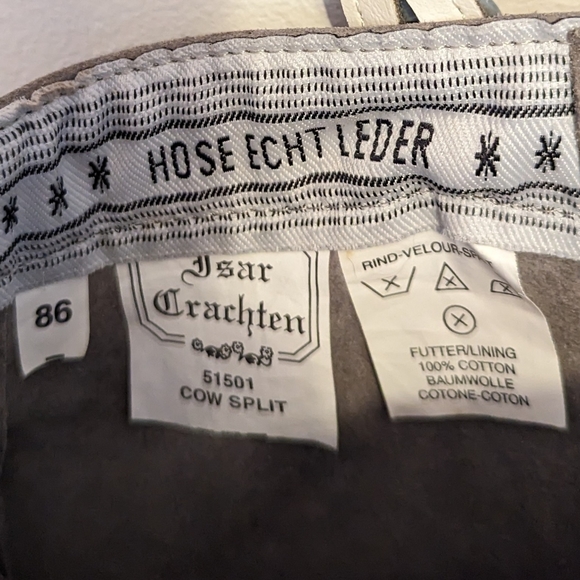 Authentic German Lederhosen - Picture 3 of 6